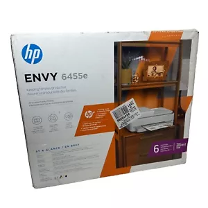 NEW! HP ENVY 6455e Wireless Color Inkjet All-in-One Printer - White (223R1A#B1H) - Picture 1 of 4