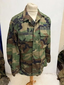 US Army Surplus Woodland Camouflage Field Shirty . jacke gr 37-41" - Bild 1 von 4