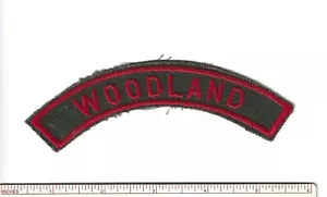 EI PFADFINDER WALD GEMEINSCHAFT STREIFEN UNIFORM ABZEICHEN PATCH GRÜN & ROT GSUSA - Bild 1 von 1