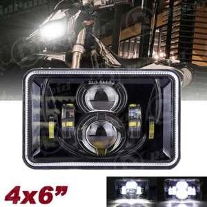 4x6 inch LED Headlight Projector High Low Sealed Beam For YAMAHA TW200 DT 125 RE - Bild 1 von 14