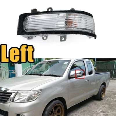 Luz de señal de giro del espejo retrovisor lateral izquierdo 1 pieza para Toyota Hilux Vigo 2011-14 Foto 1 de 4