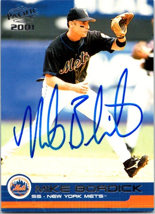 Mike Bordick autographed baseball card (New York Mets) 2001 Pacific #267 - Image 1 of 1