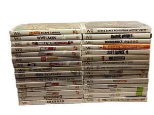 LOT 30 NINTENDO WII GAME WITH MANUAL TESTED FAST SHIPPING (B8) - Picture 1 of 53