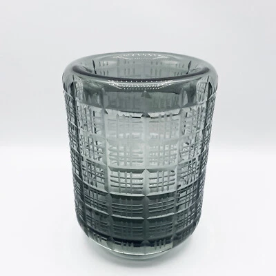 Jarrón o candelabro de vidrio corte humo fuera de la red (medio) CYAN DESIGN Foto 1 de 4