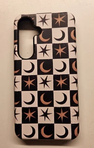 Casely Galaxy S25  Phone Case Moon and Star Theme Black/White - Picture 1 of 5