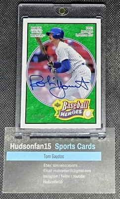 Robin Yount 2005 Upper Deck Baseball Heroes #64 en tarjeta automática esmeralda 37/99 Foto 1 de 2