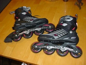 unused Rollerblade ZETRABLADE womens SIZE 8 BLACK/PINK 80 mm WHEELS - Picture 1 of 15