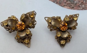 Vintage & Signed - Miriam Haskell - Earrings - Picture 1 of 3