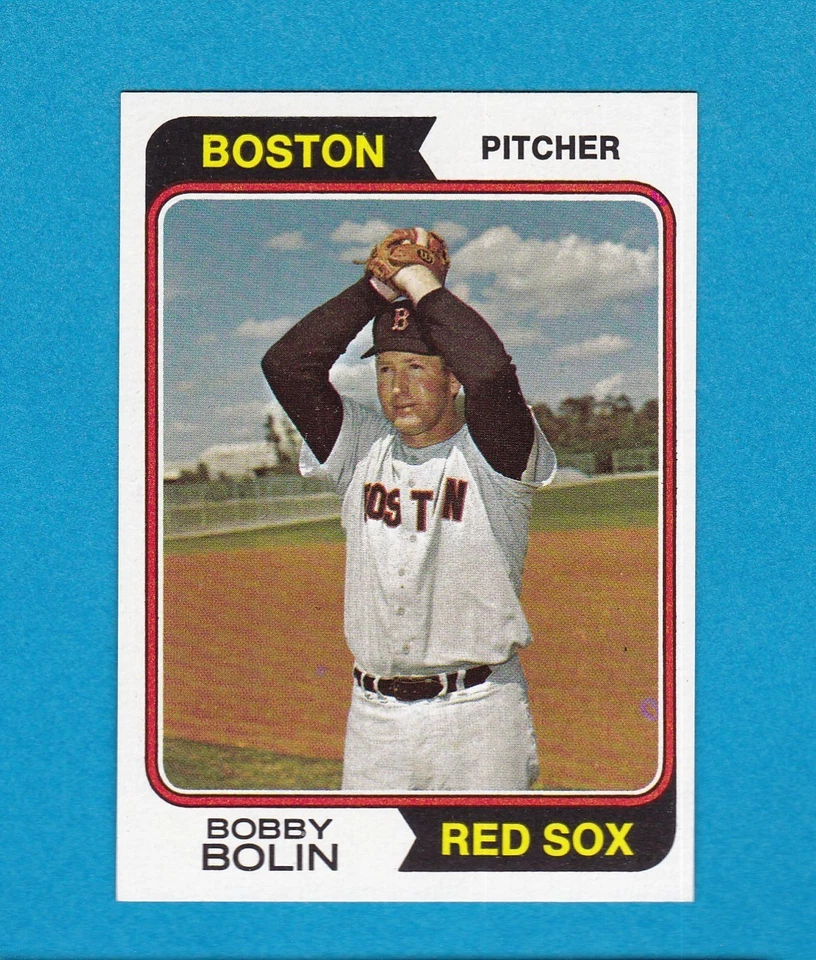 Juego de béisbol Topps Break 427 1974 Bobby Bolin Red Sox ¡Como nuevo! Foto 1 de 1