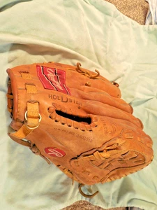 Rawlings 6592 Ozzie Smith signierter Rechtshänder Feldhandschuh Bogen Korb Netz - Bild 1 von 8