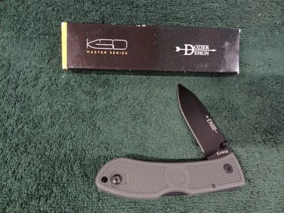 New NIB KA-BAR Dozier Design 3" Black Blade Folding Hunter Foliage Green 4062 FG - Image 1 of 4