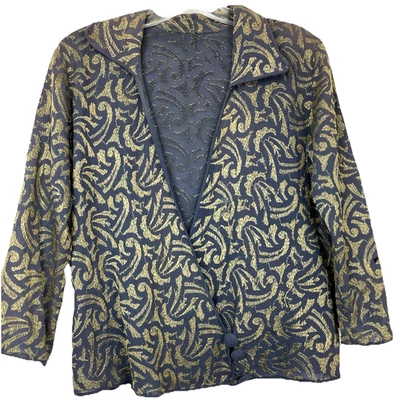 20s All Embroidery Abstract Deco Jacket  Blouse Top Flapper 1920s Deco - Image 1 of 4