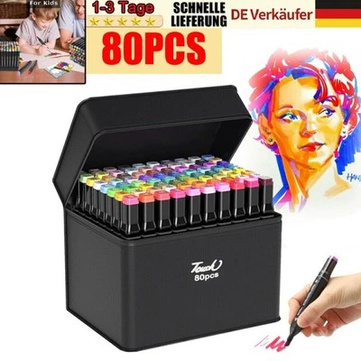 80 Farben Permanent Marker Lack Stift Acrylstifte Set DIY Graffiti DHL NEU! - Bild 1 von 4