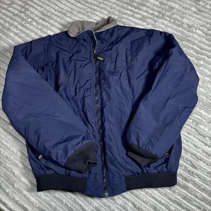 Vintage LL Bean Fleece gefütterte Warm-Up Herren Jacke Gr. Reg M blau - Bild 1 von 11