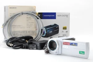 [ MINT in Box ] Sony Handycam HDR-CX270V Camcorder Video Camera White From JAPAN - Picture 1 of 9