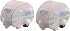 Ceramic Caravan Salt & Pepper Shaker Set Table Decor Gift Home Kitchen - Picture 1 of 12