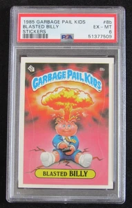 Topps Garbage Pail Kids 1985 GPK OS1 #8B Blasted Billy PSA 6 excelente Z809 - Imagen 1 de 2