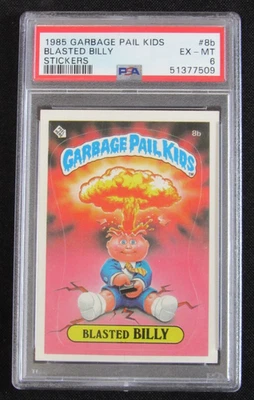 1985 Topps Garbage Pail Kids GPK OS1 #8B Blasted Billy PSA 6 EXMT Z809 - Image 1 of 2