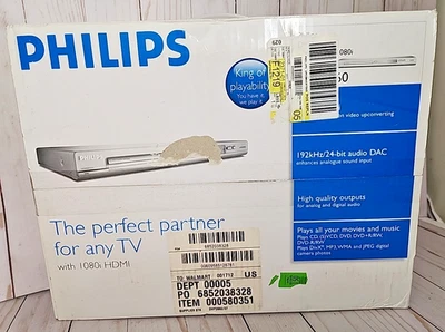 Novo Philips DVP3960 DVD Player 1080i, Tampa Aberta Para Confirmar Produto Dentro - Imagem 1 de 4