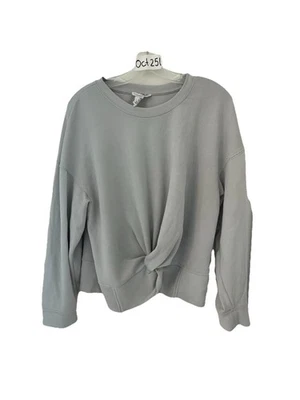 Suéter Pullover Sudadera For The Republic XL Gris Recortado para Mujer Foto 1 de 4