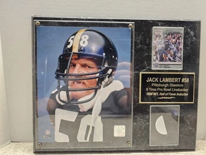 Jack Lambert Pittsburgh Steelers NFL 2007 foto file 8x10 immagine in placca 12x15 - Foto 1 di 7