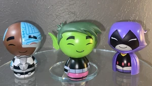 Teen Titan Go Funko Dorbzs Vinyl Figures Collectibles - Beastboy/Cyborg/Raven - Picture 1 of 7