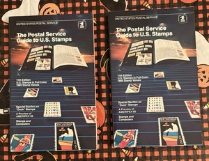 (2) Vintage NEW The Postal Service Guide to US Stamps 1985 Book *MINT Condition* - Picture 1 of 8