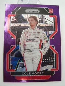 2022 Panini Prizm Racing COLE MOORE #29 RC Viola Velocità Prizm /199 - Foto 1 di 3