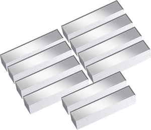 Nuanchu 3/8 x 2 Inch Mirror Mosaic Tile Rectangular Small, Silver or Gold - Picture 1 of 7
