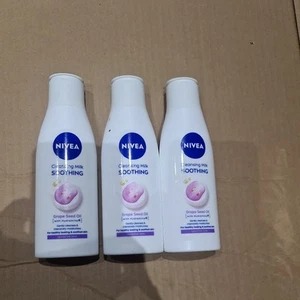 3 x 200ml Nivea Sensitive Face Cleansing Milk - Sensitive Skin & Eye Area - Picture 1 of 1