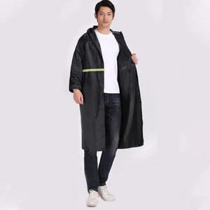 Long Hooded Raincoats Oxford Emergency Raincoat Conjoined Raincoats For Adult - Picture 1 of 7