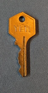 Vtg entry, padlock KEY, YETI - Picture 1 of 2