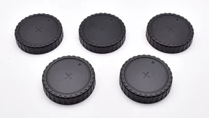 Unbranded FX Mount Rear Lens Cap Lot Qty-5 Fujifilm X (#T1745) - Picture 1 of 2