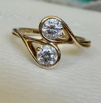 Pandora Infinite Lab-grown Diamond Double Facing Ring 0.50 carat tw 14k Gold  - Image 1 of 4