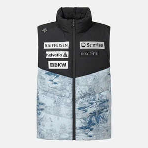 DESCENTE MENS SWISS SKI MIDDLE DOWN VEST SQ421SDVO1 PATTERN M-2XL ASIAN FIT - Picture 1 of 13