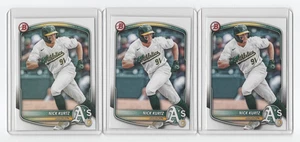 Nick Kurtz 2025 Bowman Prospects #BCP-114 w/sleeves 3 card lot - Picture 1 of 2