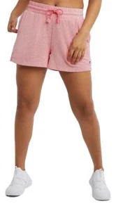 Champion Women's Tie Waist Midweight 3 Inch Textured Shorts (Pinky Peach) - Picture 1 of 4