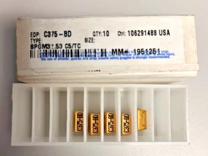 Metcut: Turning Inserts- 5 pack, SPGM32.5. C5/TC, C375-BD - Picture 1 of 2