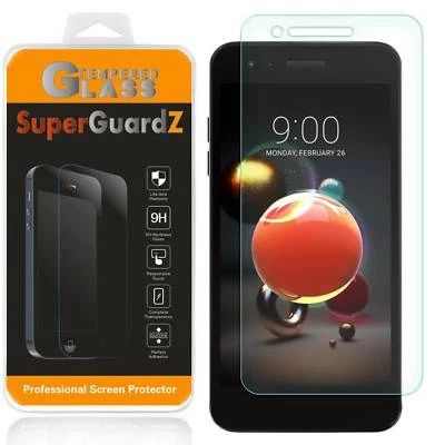 [3-PACK] LG Aristo 2 Plus SuperGuardZ Tempered Glass Screen Protector Guard Case - Image 1 of 4