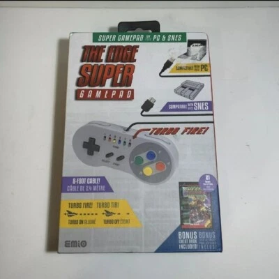 Controle Emio The Edge Super Gamepad SNES e PC. USADO - Imagem 1 de 4