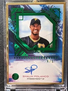 2021 Bowman Transcendent Shalin Polanco Auto Emerald /5 BTA-SP - Picture 1 of 7