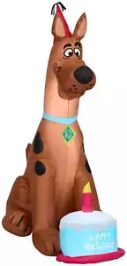 Scooby inflable de cumpleaños Gemmy de 3,5 pies soplado por aire WB - Imagen 1 de 1