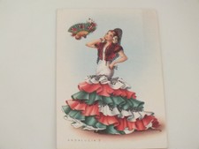 Flamenco Postcard from Spain Vintage 1950s Andalucia