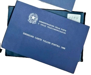 Libretto emissione carte valori 1988 Poste - Annata completa Italia Repubblica - Imagen 1 de 1