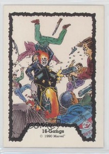 1990 Comic Images Marvel Ghost Rider Ghost Rider Gangs #16 d8k