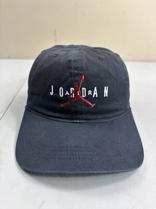 Air Jordan Youth Hat Strap-Back Black Ball Cap Swoosh Jumpman Basketball Retro - Picture 1 of 12