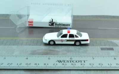 Busch 49018 Ford Crown Victoria Baltimore Sheriff Police 1:87 HO Scale - Image 1 of 2
