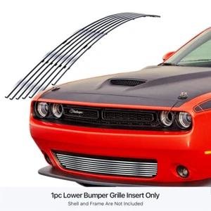 Fits 2015-2023 Dodge Challenger W/O Adapt Ctrl Lower Chrome Billet Grille Grill - Picture 1 of 7