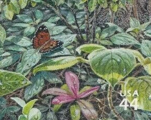 US #4474f MNH 2010 Hawaii Rain Forest Pulelehua Butterfly Kolea Lau Nui Ilihia - Image 1 of 1