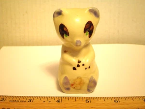 Vintage 1930s Shawnee Pottery Raccoon Figurine, Hand Painted (aka bear, panda) - Picture 1 of 5